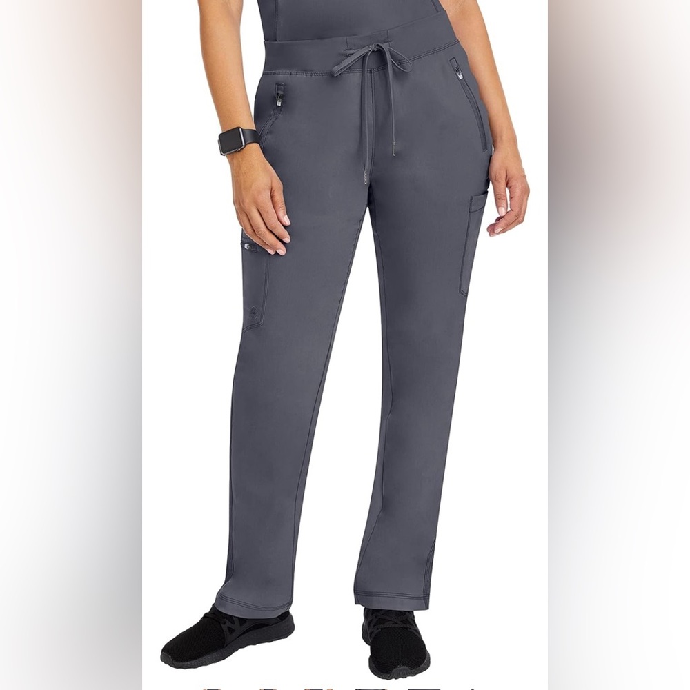 Healing Hands 6 Pocket Scrubs Pants, Purple Label Womens 9141 Toni Drawstring XL